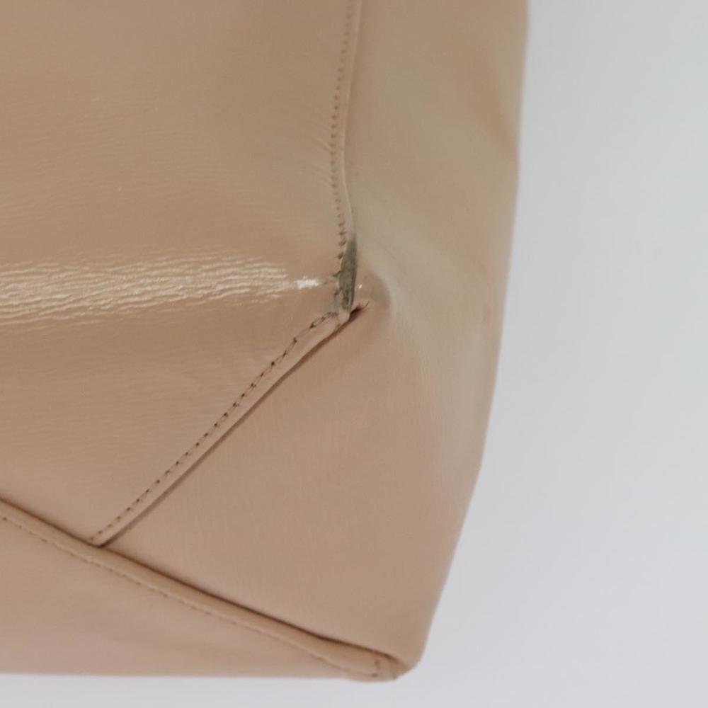 CELINE Vertical Cavas Hand Bag Leather 2way Pink Gold Auth sw418 - Picture 10 of 16